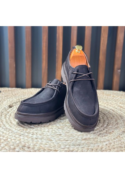 Modern Içi Naturel Deri Dışı Süet Klasik Ayakkabı M1258 fırsatları