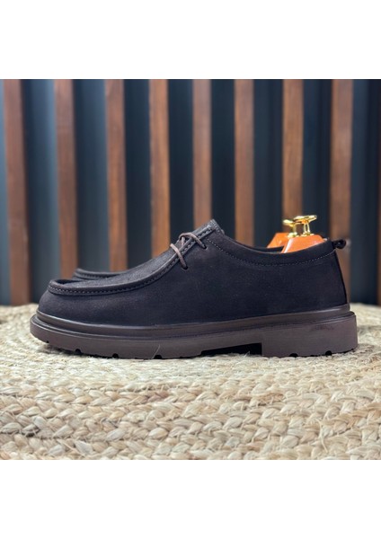 Modern Içi Naturel Deri Dışı Süet Klasik Ayakkabı M1258 fiyatları