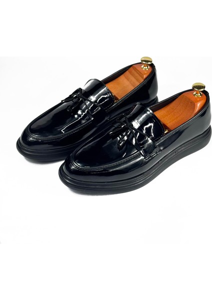 Modern Rugan Klasik Loafer Ayakkabı M1316 fırsatları