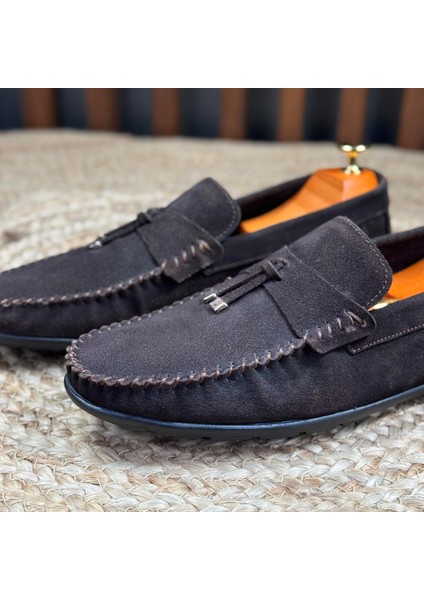 Içi Naturel Deri Dışı Süet Loafer Ayakkabı M1252 fiyatları