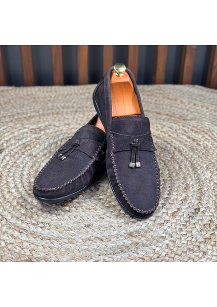 Içi Naturel Deri Dışı Süet Loafer Ayakkabı M1252 modelleri