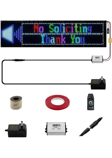 PM-23829 23,2X102CM Kayan Yazı LED Tabela modelleri