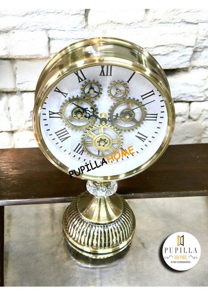 Masa Üstü Çarklı Metal Saat modelleri