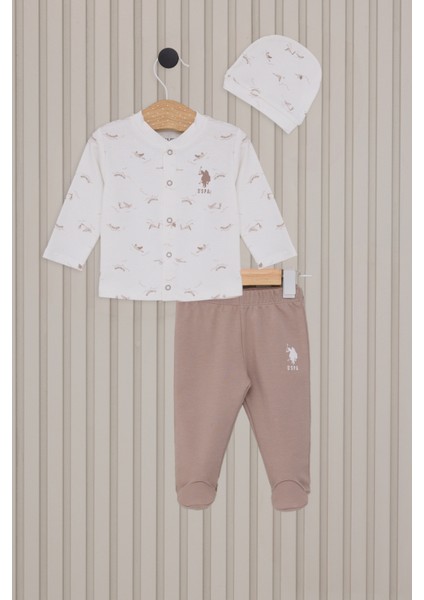 Erkek Bebek Krem Pijama Takım 50318257-VR071