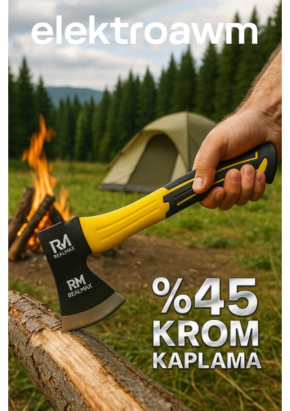 500 gr Fiber Saplı Balta – Ergonomik ve Dayanıklı Tasarım fırsatları