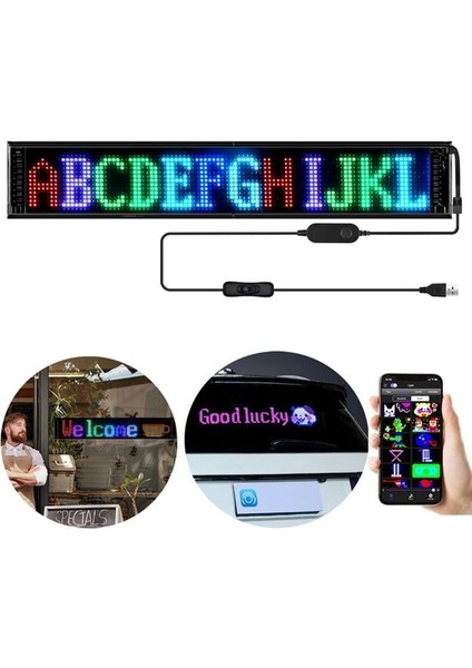 PM-23823 12X98CM Kayan Yazı LED Tabela