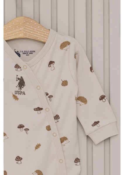 Erkek Bebek Krem Pijama Takım 50318273-VR071 fiyatları