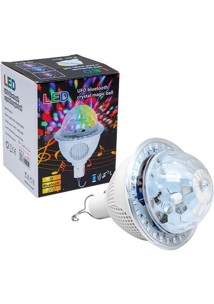 Bluetooth Destekli Animasyonlu 10 Watt Şarjlı Ufo Tip Disko Topu PM-4191 modelleri