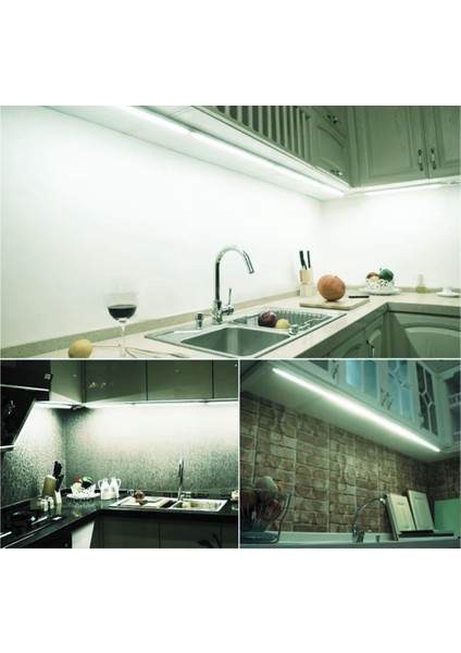 30 cm Beyaz LED Bant Armatür Floresan Aç Kapa Butonlu ve Fişli SB-6527 indirimleri