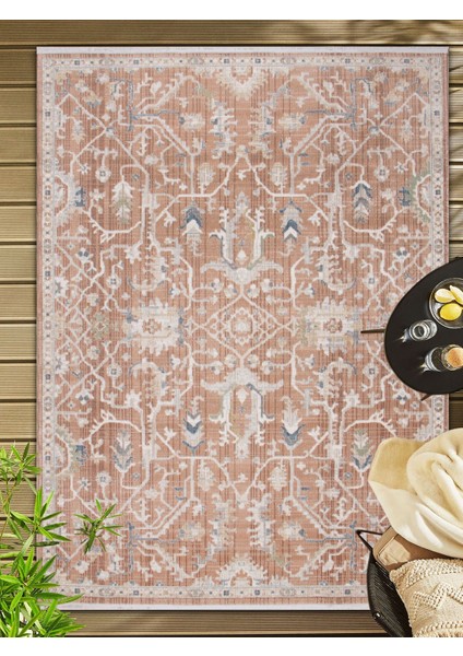 Vintage, Etnik Desenli Sanatsal Cross Dokuma Salon ve Oturma Odası Halısı indirimleri