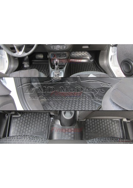 Opel Crossland 3D Siyah Havuzlu Paspas 2017 ve 2020 indirimleri