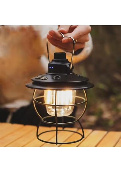 PM-16042 Retro Nostaljik Şarjlı Kamp Lambası Filament + Smd Ledli modelleri