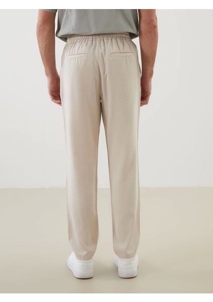 Lcw Vision Bej Standart Kalıp Beli Lastikli Erkek Pantolon fırsatları