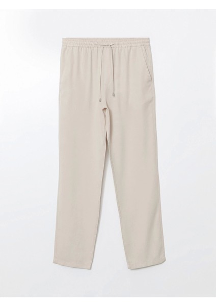Lcw Vision Bej Standart Kalıp Beli Lastikli Erkek Pantolon indirimleri