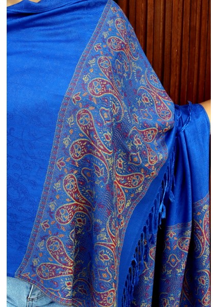 Cashmere Jakarlı Püsküllü Şal – 70X180 cm fiyatları