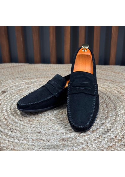 Içi Naturel Deri Dışı Süet Loafer Ayakkabı M1255 modelleri