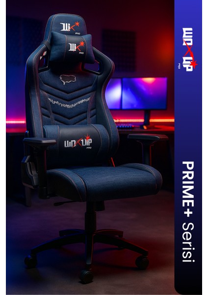 PRIME Series Rugged Oyuncu Koltuğu | Premium Gaming Koltuk | Ergonomik Jean Tasarımlı E-Spor Ekipmanı