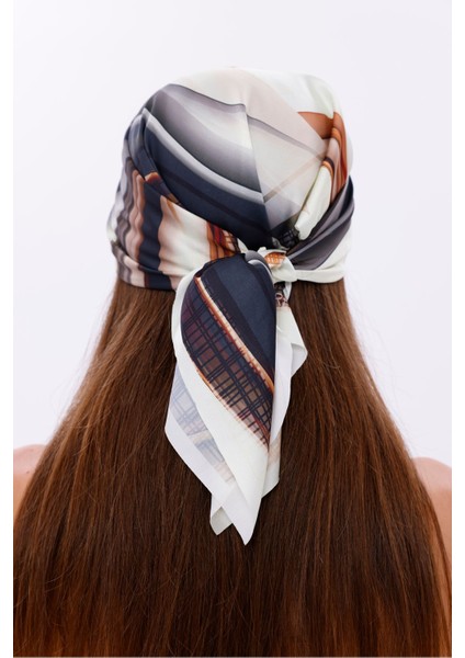 Sonsuz Dalga Model Fular Bandana Şal Estascarf 70X70 cm fiyatları