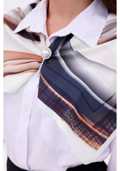 Sonsuz Dalga Model Fular Bandana Şal Estascarf 70X70 cm fırsatları