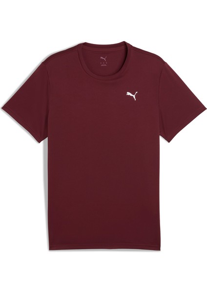 Train All Day Essential Bordo Erkek Tshirt