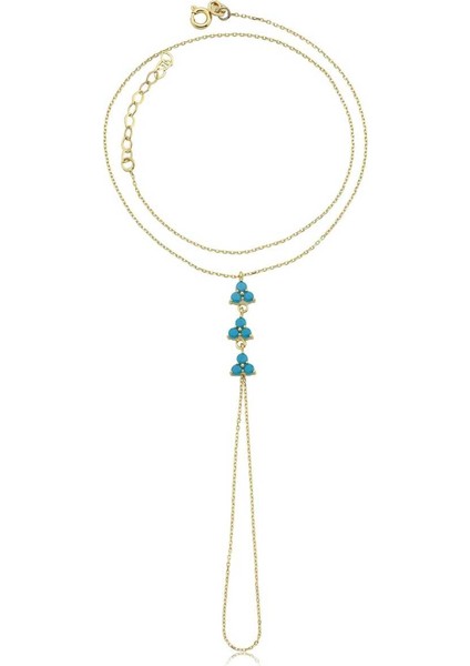 Üçlü Mavi Taşlı Şahmeran