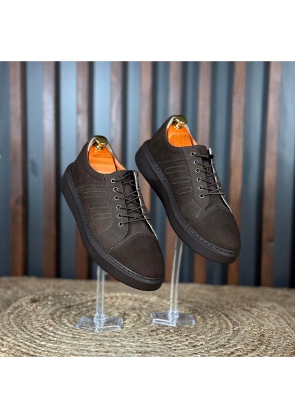 Içi Naturel Deri Dışı Süet Ayakkabı M1205