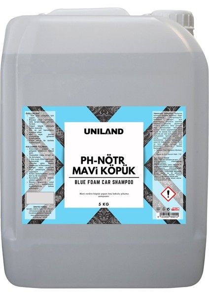 Mavi Köpüklü Ph Nötr Oto Şampuanı 5 kg