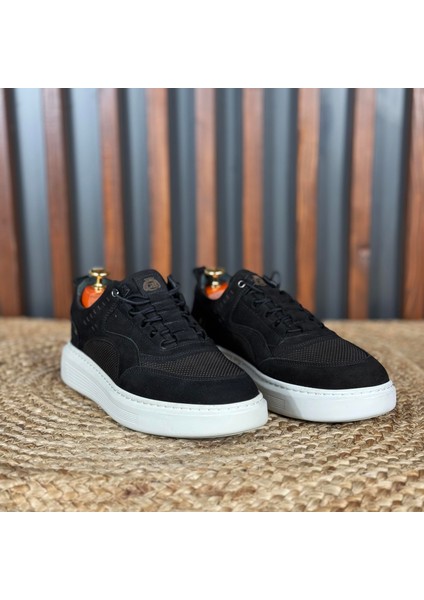 Içi Naturel Deri Dışı Süet Bağcıklı Spor Ayakkabı M1225 modelleri