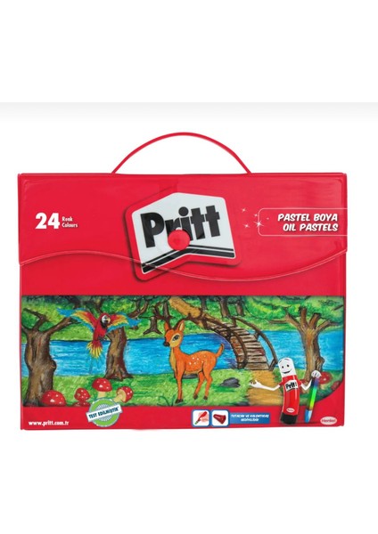 Prit 24 Lü Çantalı Pastel Boya