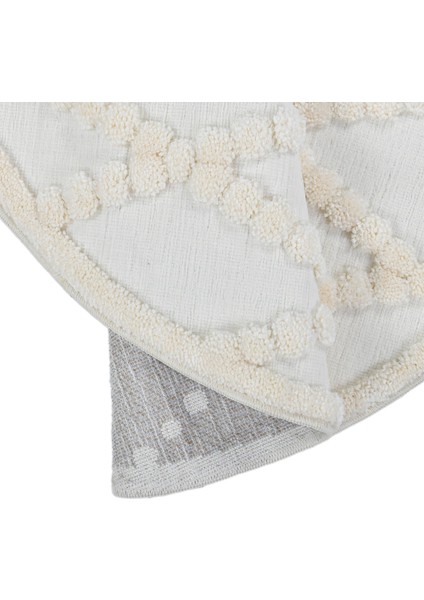 Madu Yumuşak Peluş Post Shaggy Yuvarlak Krem Halı – Çocuk Odası, Oturma Odası, Salon, Mutfak ve Antre Halısı 1150O_RO66 fırsatları