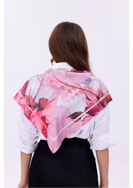 Aşk Çiçeği Model Fular Bandana Şal Estascarf 70X70 cm fırsatları