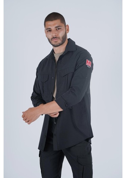 Erkek Outdoor Tactical Gömlek Fonksiyonel Cepli, Nefes Alabilir Kumaş fiyatları