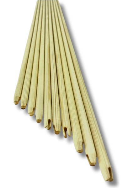 Adi Gezli Vernikli Ahşap Ok Şaftı 5 Adet Geleneksel Okçuluk Için Hazır Şaft