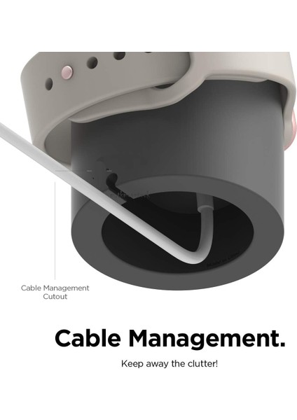 Apple Watch Serisi 10, 9, 8, Se2 7 6 Se 5 4 3 2 1 ile Uyumlu Şarj Istasyonu Standı Kablo Düzenleyici Kılıfı modelleri