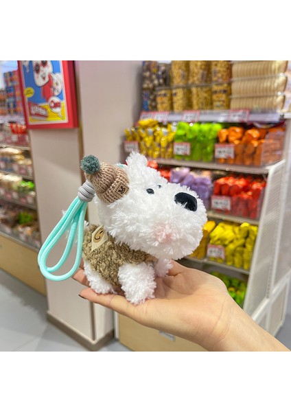 1 Adet Karalama Köpek Peluş Kolye Bebek Çekicilik Karalama Köpek Yavrusu Bebek Çanta Anahtarlık Bebek Çekicilik (Yurt Dışından)
