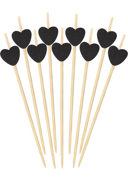 Bambu Siyah Maça Kürdan 12 cm - 50 Adet fiyatları