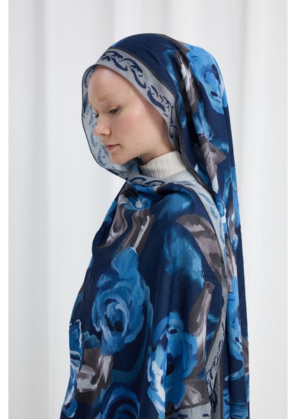 Rossa Kraş Şal - Lacivert modelleri