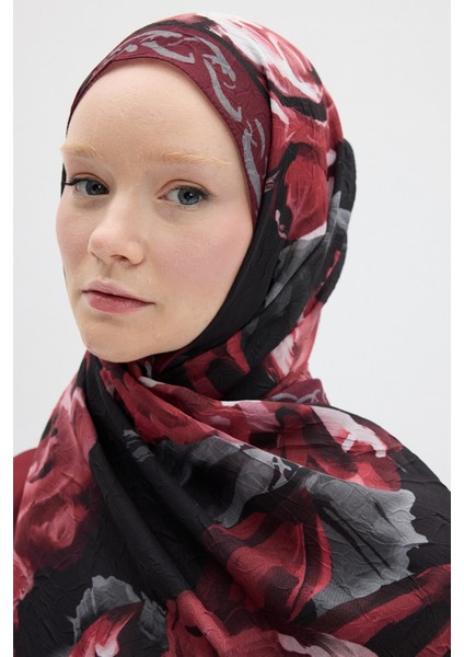 Rossa Kraş Şal - Siyah Bordo fiyatları