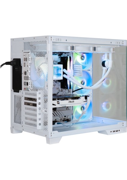 MH100 750W 80+ Bronze Psu 4X120MM Frgb Fan Atx Temperli Cam Beyaz Gaming (Oyuncu) Kasa indirimleri