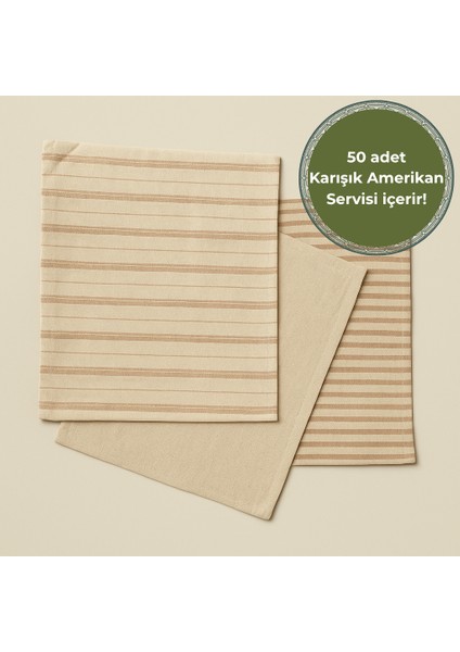 Line | 50\'li Keten Amerikan Servisi 35 x 45 cm