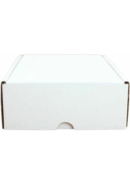 17X13X5 cm Kilitli Küçük Ürün Kutuları 100 Adet - Beyaz