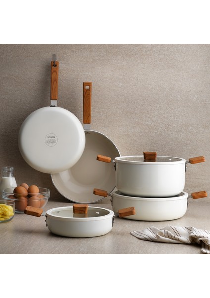 Ceramoni Seramik Tava 24 Cm-Krem