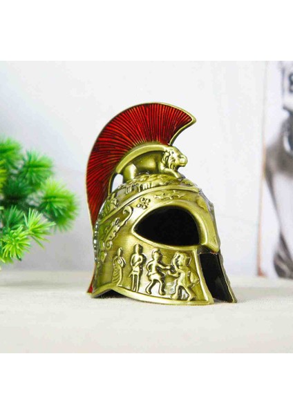 Metal Dekoratif Şövalye Miğferi Ortaçağ Temalı Antik Zırh Tasarımlı Retro Biblo Süs Eşyası Ev Ofis Için Şık Masaüstü Aksesuar fiyatları