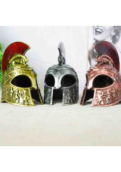 Metal Dekoratif Şövalye Miğferi Ortaçağ Temalı Antik Zırh Tasarımlı Retro Biblo Süs Eşyası Ev Ofis Için Şık Masaüstü Aksesuar indirimleri