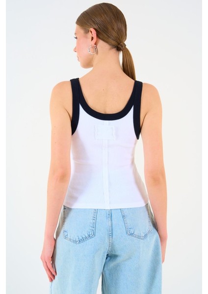 Iki Renkli Atlet - Beyaz-Siyah indirimleri