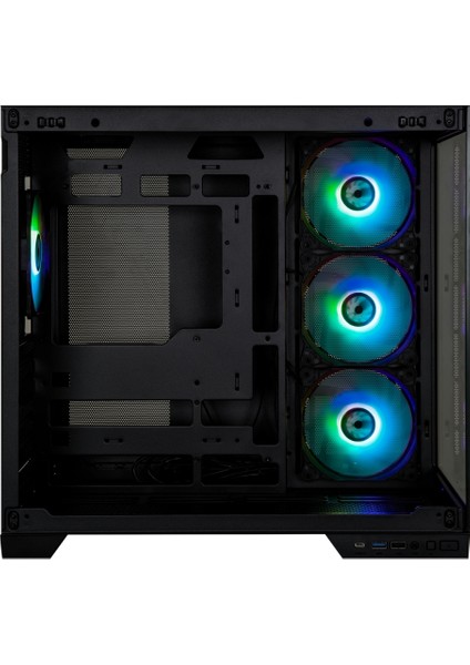 MH100 750W 80+ Bronze Psu 4X120MM Frgb Fan Atx Temperli Cam Siyah Gaming (Oyuncu) Kasa modelleri