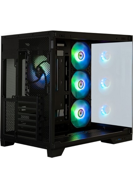 MH100 750W 80+ Bronze Psu 4X120MM Frgb Fan Atx Temperli Cam Siyah Gaming (Oyuncu) Kasa indirimleri