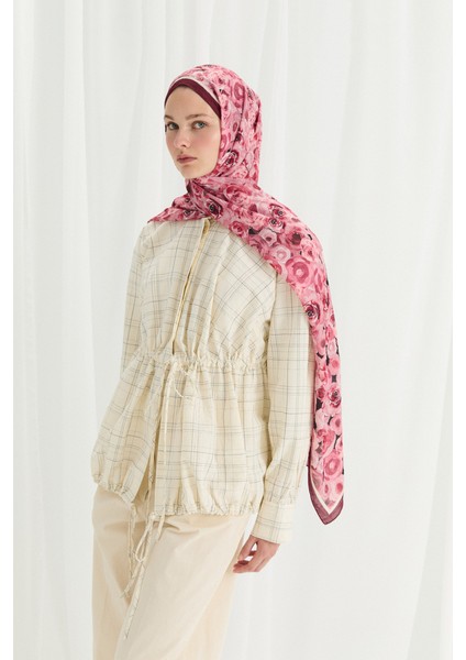 Rosemary Kraş Şal - Bordo