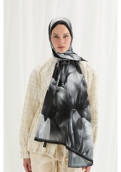 Tulipano Kraş Şal - Siyah