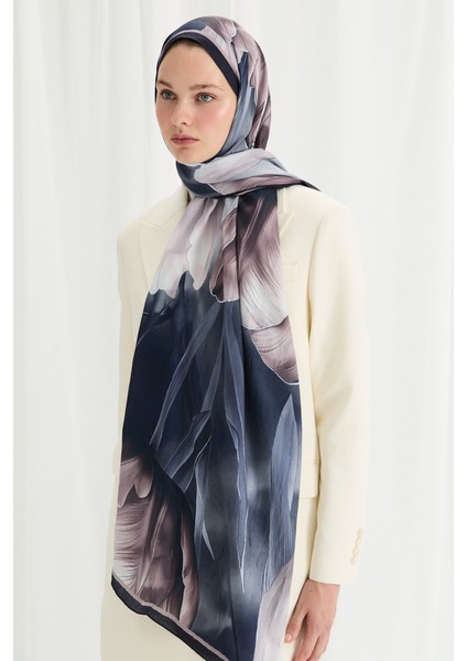 Tulipano Kraş Şal - Lacivert